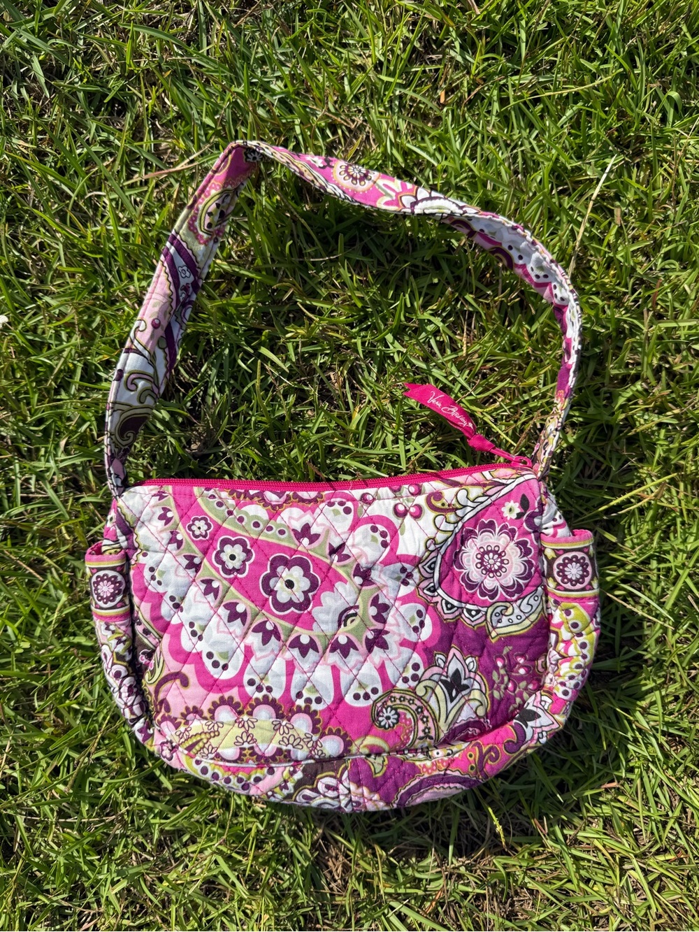Vera Bradley Shoulder Bag - Very Berry Paisley Retired